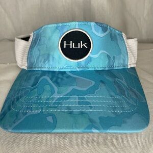Huk Women’s Visor Never Worn Blue Swirls/Camo Mesh Sides